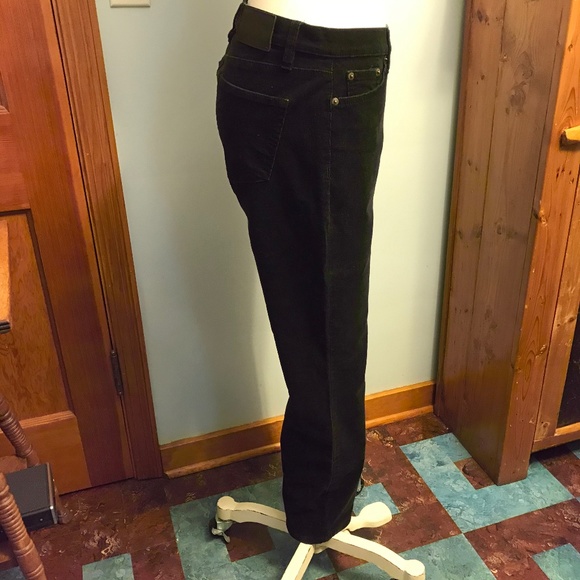 LRL Classic Straight stretch corduroy black jeans - Picture 7 of 15